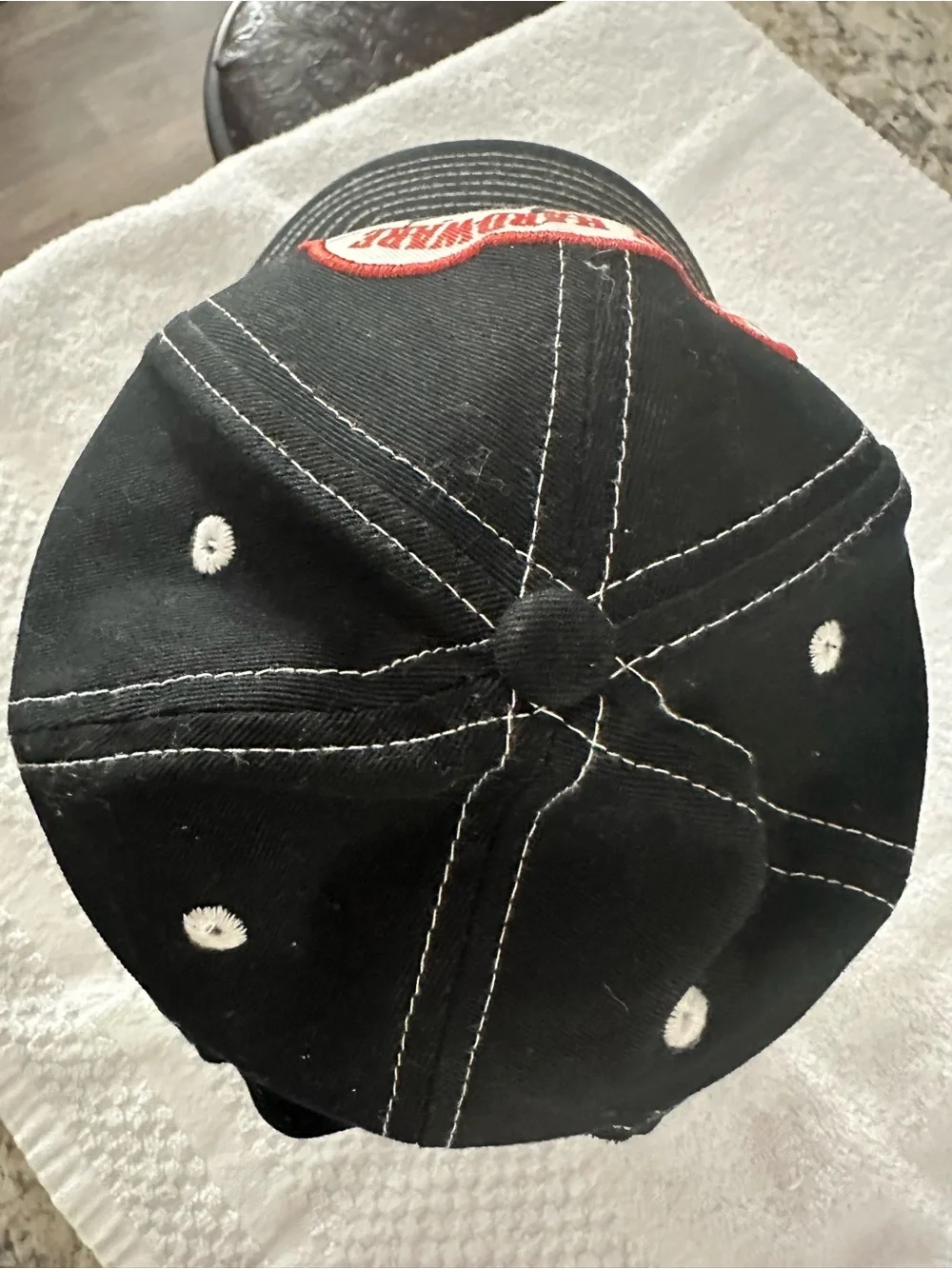 Cowboy Hardware Champion Patch Black Baseball Cap youth adjustable